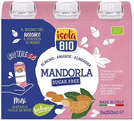 ISOLA BIO BEVANDA MANDORLA ON THE GO 3 X 250 ML - farmascienza.it