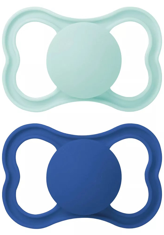 MAM AIR SUCCHIETTO 16+ MESI SILICONE MASCHIO 2 PEZZI - farmascienza.it