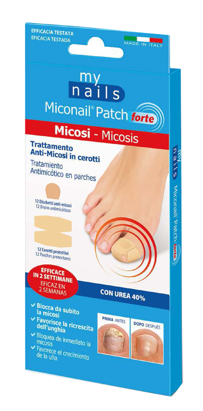 MY NAILS MICONAIL PATCH FORTE CONFEZIONE DA 12 DISCHETTI ANTI MICOSI E 12 CEROTTI PROTETTIVI - farmascienza.it