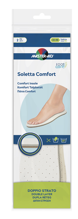 MASTER-AID FOOTCARE SOLETTA COMFORT RITAGLIABILE 2 PEZZI - farmascienza.it