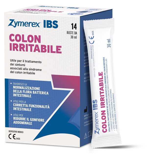 ZYMEREX IBS COLON IRRITABILE 14 BUSTINE DA 30 ML SENZA GLUTINE NATURALMENTE PRIVO DI LATTOSIO - farmascienza.it