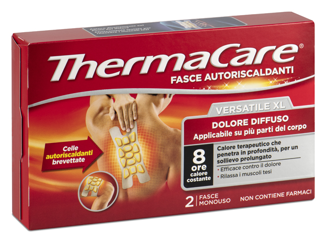 FASCIA AUTORISCALDANTE VERSATILE THERMACARE XL 2 PEZZI - farmascienza.it