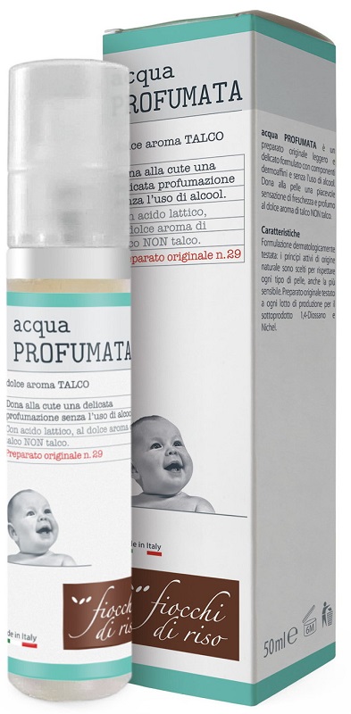 FIOCCHI DI RISO ACQUA PROFUMATA RINFRESCANTE TALCO 50 ML - farmascienza.it