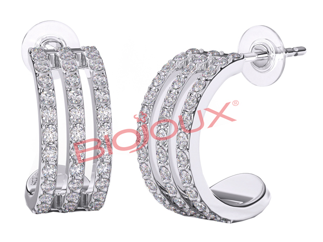 BJT202 ORECCHINI MIAMI HOOP STAINLESS STEEL - farmascienza.it