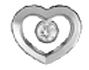 BJT206 ORECCHINI HEART SOLITAIRE STAINLESS STEEL - farmascienza.it