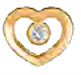 BJT207 ORECCHINI HEART SOLITAIRE GOLD PLATED - farmascienza.it