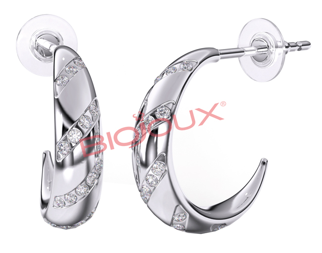 BJT209 ORECCHINI ADELAIDE HEART STAINLESS STEEL - farmascienza.it