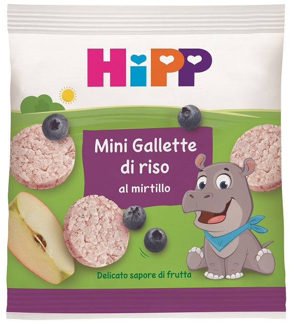 HIPP MINI GALLETTE DI RISO AL MIRTILLO 30 G - farmascienza.it