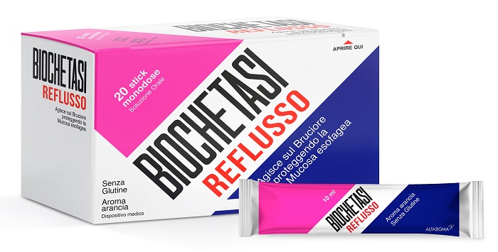BIOCHETASI REFLUSSO 20 STICK AROMA ARANCIA - farmascienza.it