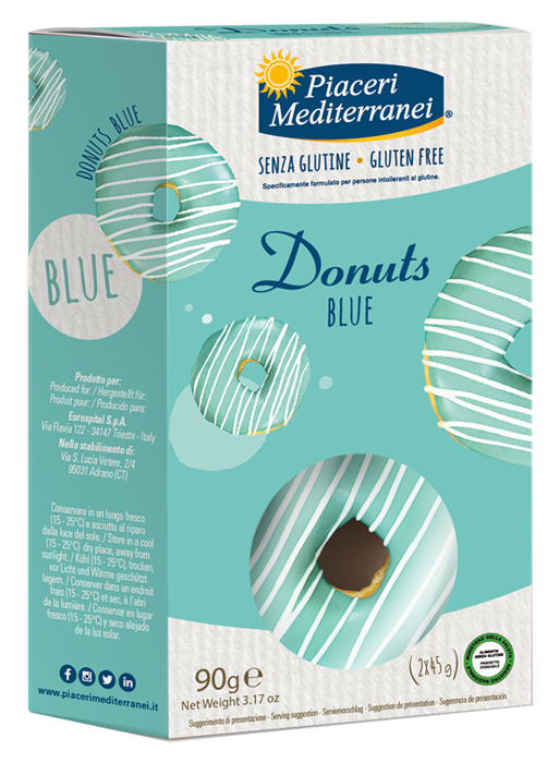 PIACERI MEDITERRANEI DONUTS BLUE 90 G - farmascienza.it