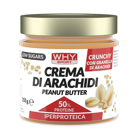 WHYSPORT CREMA ARACHIDI IPERPROTEICO CRUNCHY 350 G - farmascienza.it