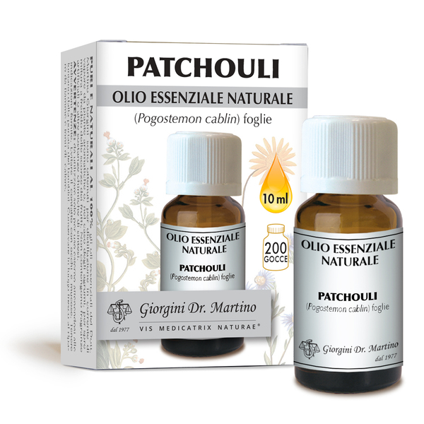 PATCHOULI OLIO ESSENZIALE NATURALE FOGLIE 10 ML - farmascienza.it
