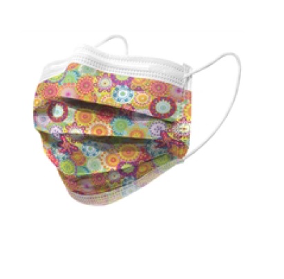 MASCHERINA CHIRURGICA FILTRANTE 98% 3 VELI TIPO IIR CON ELASTICI ADULTI COLORS 10 PEZZI - farmascienza.it