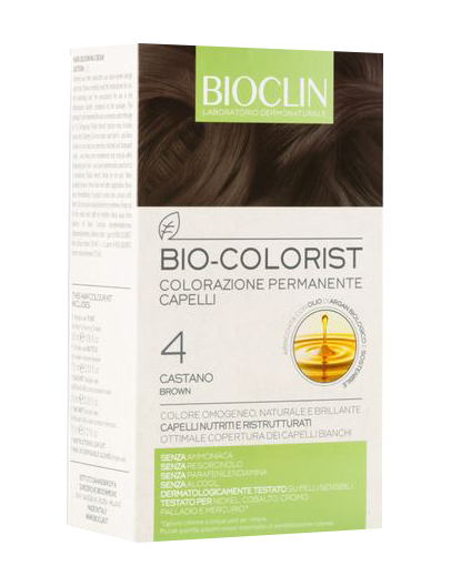 BIOCLIN BIO COLOR FAST&PERFECTION 4,0 CASTANO CREMA COLORANTE 60 ML + RIVELATORE IN CREMA 60 ML + BIO COLOR SHAMPOO 10 ML + BIO COLOR MASCHERA 10 ML - farmascienza.it