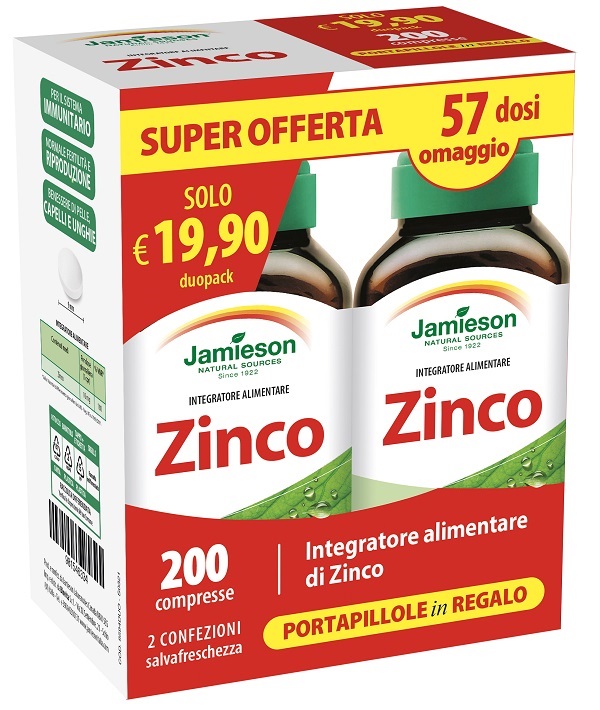 JAMIESON DUOPACK ZINCO 200 COMPRESSE - farmascienza.it