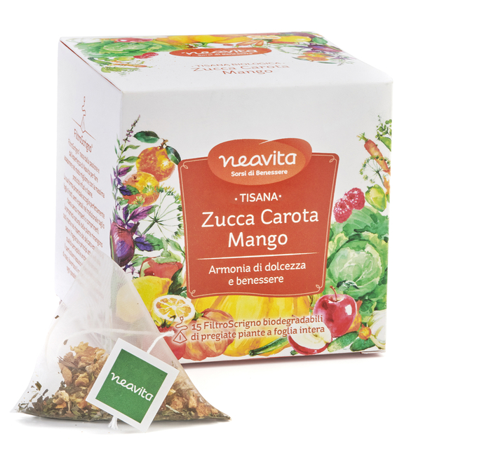 NEAVITA FILTROSCRIGNO FRUIT&VEG ZUCCA CAROTA MANGO 15 FILTRI 3 G - farmascienza.it
