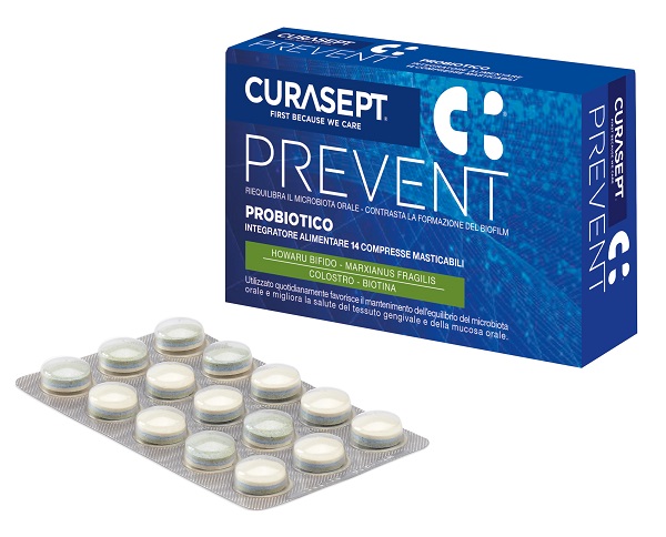CURASEPT PREVENT PROBIOTICO 14 COMPRESSE MASTICABILI - farmascienza.it