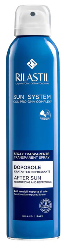 RILASTIL SUN SYSTEM DOPOSOLE SPRAY TRASPARENTE DOPOSOLE IDRATANTE E RINFRESCANTE 200 ML - farmascienza.it