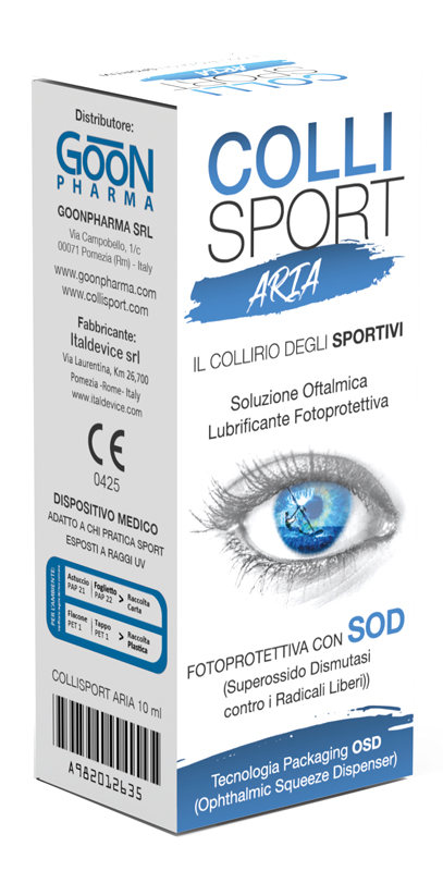 COLLISPORT ARIA SOLUZIONE OFTALMICA LUBRIFICANTE FOTOPROTETTIVA 10 ML - farmascienza.it
