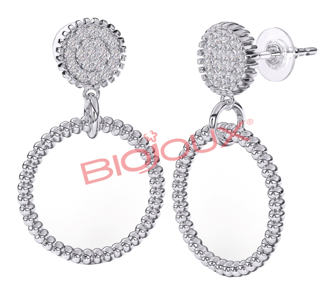 BJT233 ORECCHINI MIAMI PEND STAINLESS STEEL - farmascienza.it