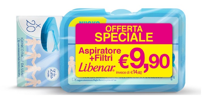 LIBENAR BIPACCO ASPIRATORE SOFT + 25 FILTRI - farmascienza.it
