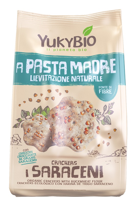 YUKYBIO CRACKER I SARACENI A PASTA MADRE 250 G - farmascienza.it