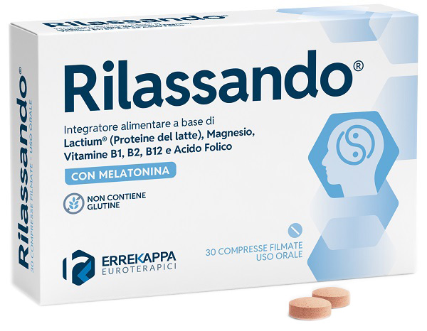 RILASSANDO 30 COMPRESSE FILMATE CON MELATONINA SENZA GLUTINE - farmascienza.it