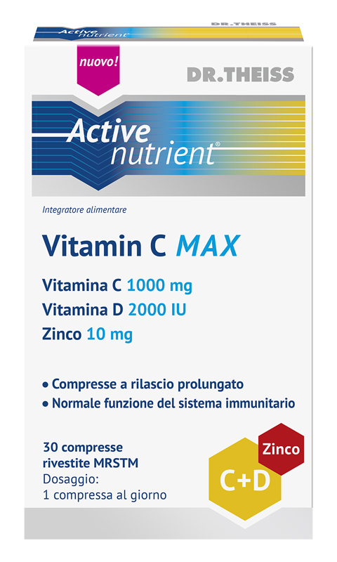 THEISS ACTIVE NUTRIENT VITAMIN C MAX 30 COMPRESSE - farmascienza.it