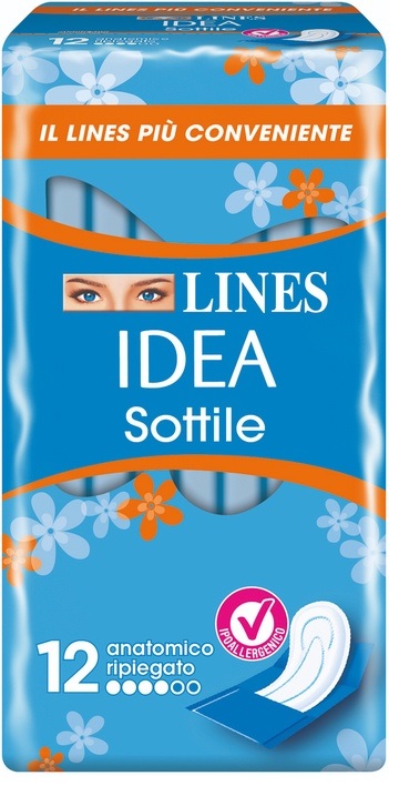 LINES IDEA SOTTILI RIPIEGATI ANATOMICI 12 PEZZI - farmascienza.it