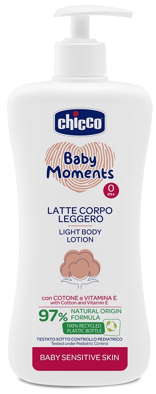 CHICCO BABY MOMENTS LATTE CORPO SENSITIVE LEGGERO 500 ML - farmascienza.it
