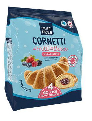 NUTRIFREE CORNETTI AI FRUTTI DI BOSCO 4 PEZZI DA 60 G - farmascienza.it