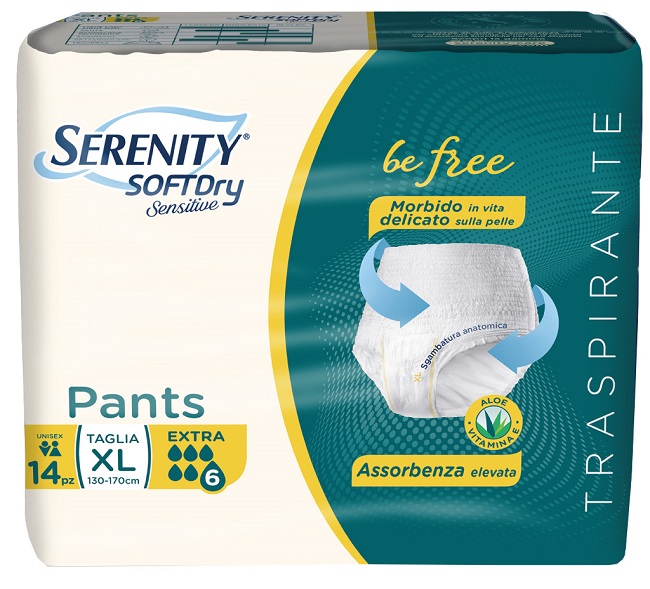 SERENITY PANTS SD SENSITIVE EXTRA XL 14 PEZZI - farmascienza.it