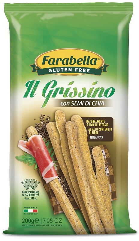 FARABELLA GRISSINI CON SEMI DI CHIA 200 G - farmascienza.it