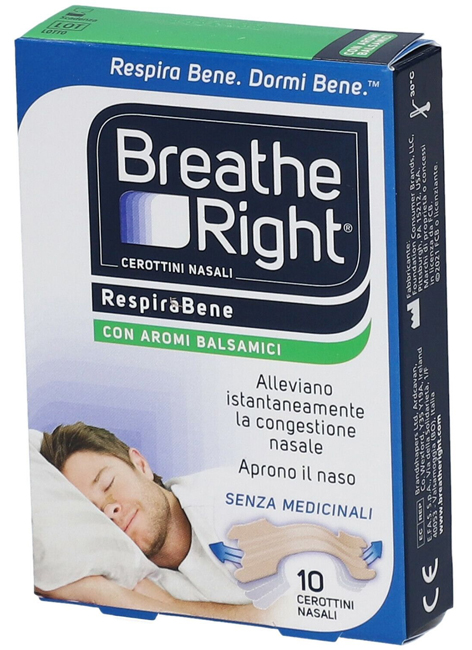 CEROTTI NASALI BREATHE RIGHT BALSAMICI 10 PEZZI - farmascienza.it
