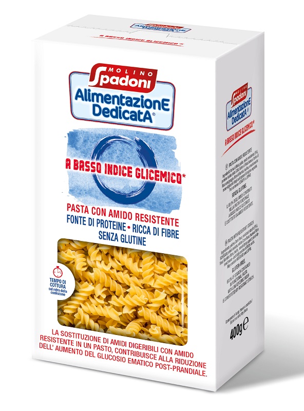 ALIMENTAZIONE DEDICATA FUSILLI BASSO INDICE GLICEMICO SENZA GLUTINE 400 G - farmascienza.it