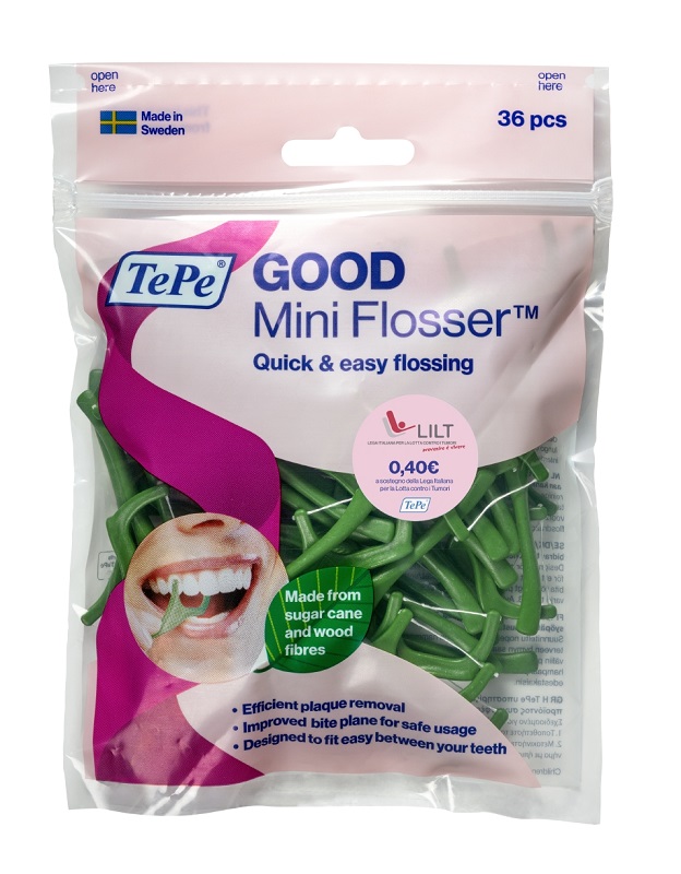 TEPE GOOD MINIFLOSSER EDIZIONE LIMITATA PINK RIBBON 36 PEZZI - farmascienza.it