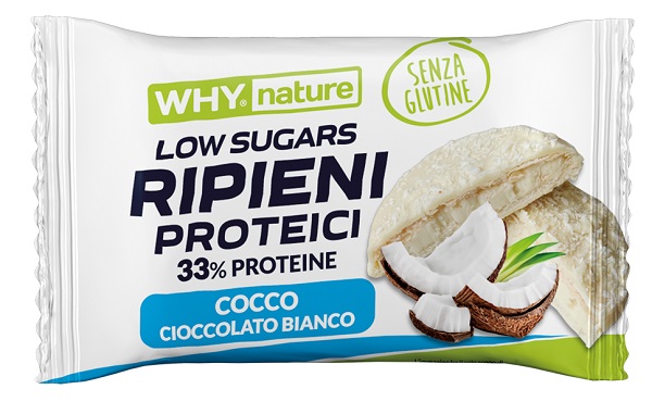 WHYNATURE RIPIENI PROTEICI COCCO CIOCCOLATO BIANCO 17 G - farmascienza.it