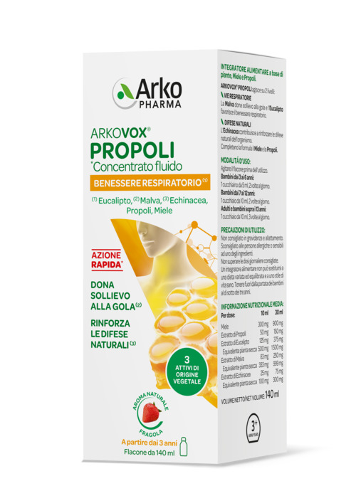 ARKOVOX PROPOLI CONCENTRATO FLUIDO 140 ML - farmascienza.it