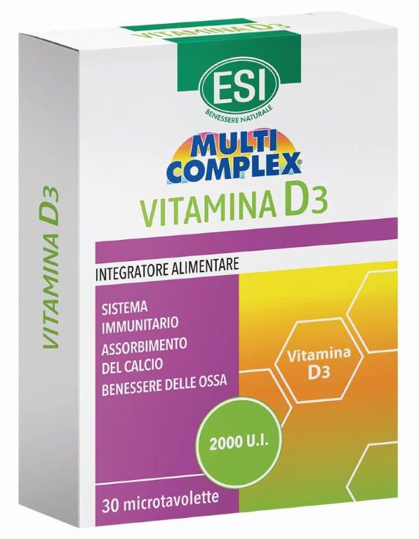 ESI MULTICOMPLEX VITAMINA D3 30 TAVOLETTE - farmascienza.it
