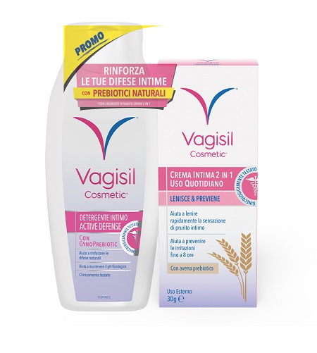 VAGISIL DUO DEFENSE CREMA INTIMA 2 IN 1 30 G + DETERGENTE INTIMO 250 ML OMAGGIO - farmascienza.it