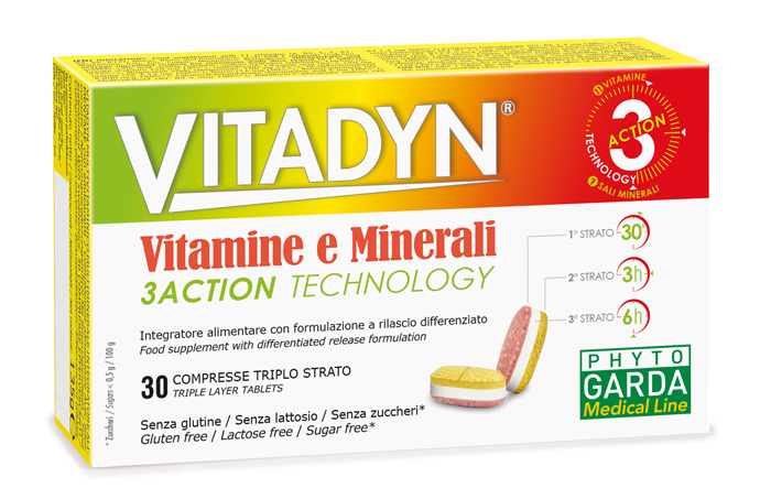 VITADYN VITAMINE/MINERALI 30 COMPRESSE RILASCIO DIFFERENZIATO - farmascienza.it