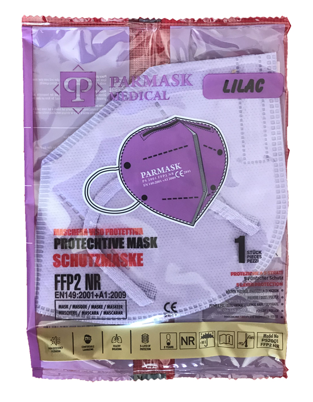 MASCHERINA FFP2 PS2001 LILLA 1 PEZZO - farmascienza.it