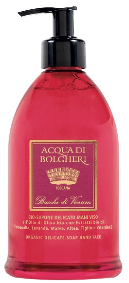 ACQUA DI BOLGHERI SAPONE DELICATO BIO BACCHE DI VINUM 500 ML - farmascienza.it