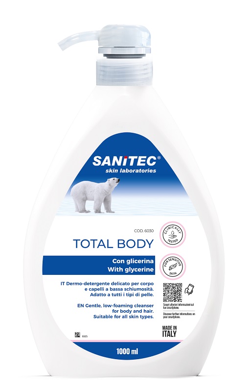 SANITEC SKIN LAB TOTAL BODY SAPONE CON GLICERINA 1 LITRO - farmascienza.it