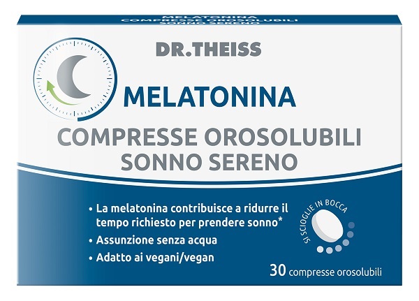 THEISS MELATONINA SONNO SERENO 30 COMPRESSE OROSOLUBILI - farmascienza.it