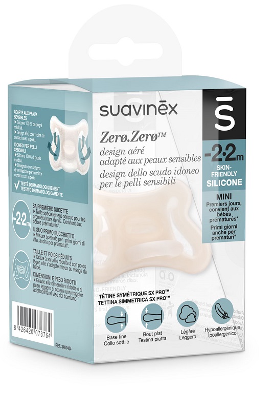 SUAVINEX ZERO ZERO SUCCHIETTO TETTARELLA SIMMETRICA SX PRO S -2/2 MESI - farmascienza.it