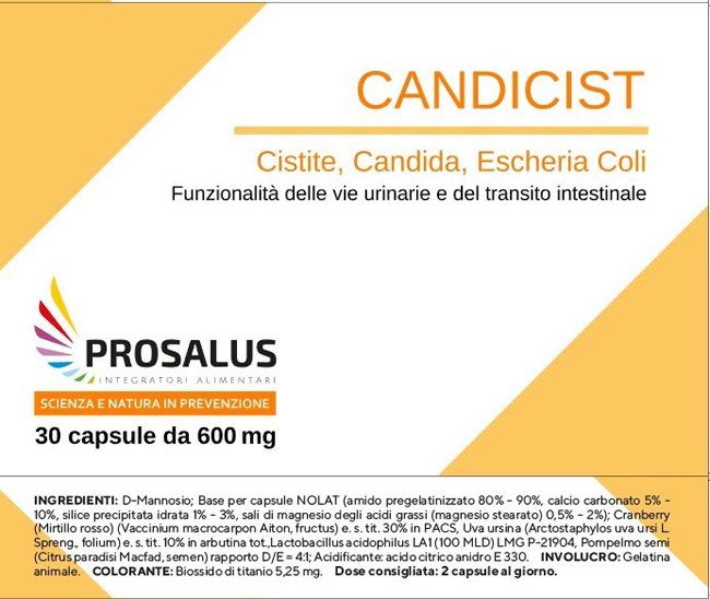 CANDICIST 30 CAPSULE PROSALUS - farmascienza.it