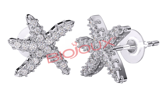 BJT260 ORECCHINI STARFISH STAINLESS STEEL - farmascienza.it
