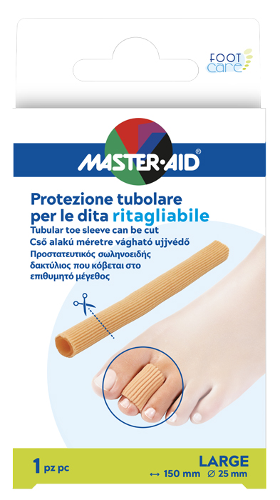 PROTEZIONE TUBOLARE MASTER-AID FOOTCARE RITAGLIABILE 15 CM 25 MM LARGE C8 - farmascienza.it
