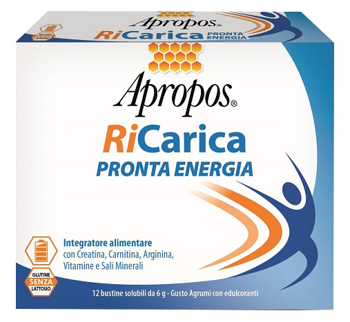 APROPOS RICARICA PRONTA ENERGIA 12 BUSTINE 6 G - farmascienza.it